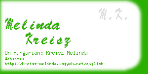 melinda kreisz business card